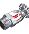 4 Pack Pendent Fire Sprinkler Heads 1/2 Inch NPT 155F Fast Response Copper Chrome K80 Automatic Safety System for installation.