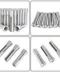 Pro Grade Twenty Three Piece R8 Mill Collets Set With Internal Seven Sixteenths To Three Quarters Inch Range steel collets collection
