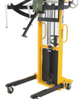 Heavy Duty Steel Drum Lifter Rotator Transporter Rugged 550 Lb Capacity For 55 Gallon Barrels with smooth rolling casters.