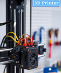 Close-up of a 3D printer with lead screws and rails, ideal for applying 3D Printer White Lithium Grease 50g Lubricant for maintenance.