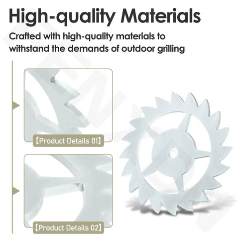 Grill Handle Upgrade Gear For Santa Maria Grill Easy Bolt On Installation Fits Half Inch Round Bar Or Square Tubing