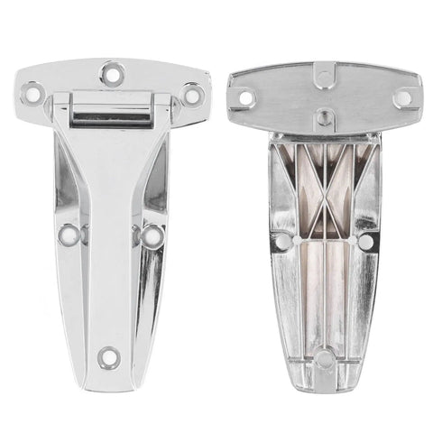 Front and back view of Soft Close Tee Hinge With Zinc Alloy Build For Toolbox, Car Door And Cabinet, Universal Inward Outward Opening