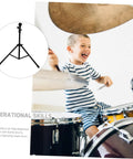 Adjustable Metal Snare Drum Stand For Practice With Secure Holder Rack And Solid Storage Shelf For Beginners To Get Their Groove On And Bang Out Beats On Eight To Ten Inch Dumb Drums Smooth As Silk.