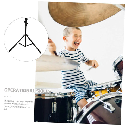 Adjustable Metal Snare Drum Stand For Practice With Secure Holder Rack And Solid Storage Shelf For Beginners To Get Their Groove On And Bang Out Beats On Eight To Ten Inch Dumb Drums Smooth As Silk.