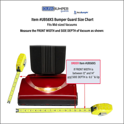 Hella Tough Slick Bumper Guard For Mid Size Upright Vacuums Wall And Furniture Scuff Protector Heavy Duty Anti Scratch Cover Fits 12 To 14 Inch Front Width Smooth Cleanup