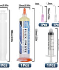 No Clean Soldering Flux 559 30cc 30mL Paste No Mess For Electronics Lead Free Low Volatility Easy Push Design components shown