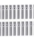 Upgrade Your Ride With Premium Extended Wheel Studs Kit Fit For Aftermarket Installations Featuring High Strength Steel And M12x1.5 Thread Pitch Plus 50mm Length Silver Finishing To Keep Wheels Secure, 20 silver M12x1.5x50mm steel wheel studs
