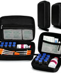 2 Piece Peptide Vial Storage Case Pack For 3ml 10ml Vials And 30ml BAC Water With Mesh Pocket Fridge Freezer Travel Ready