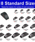 FullMayPro 557-pc Woodruff key assortment kit in 18 sizes; includes 257 half-moon and 300 round-ended keys
