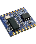 AI Voice Recognition Development Board Plug And Play For Smart Projects With Offline Language Processing With UART PWM IO Output TF Card Audio Playback USB Programmable Recording DC 5V Powered Module V20 HLK Style blue PCB with chips and pins