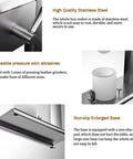Details of the Baozi Maker Semi Automatic Bun Press With Steel Body showing stainless steel, molds, and non-slip base.
