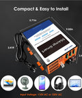 Rock Solid 55 Amp RV Power Converter And Battery Charger 120V AC To 12V DC Plug And Play Replacement for Campers Trailers, compact design.