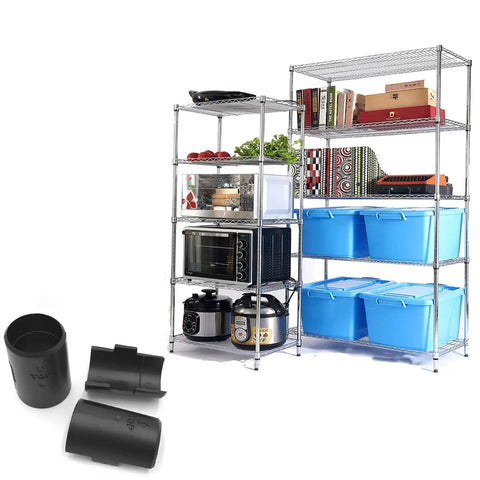 54 Pack Wire Shelf Lock Clips For 1 Inch Post Shelving Black ABS Plastic And Metal Replacement Clips For Metro Thunder Group Alera And More Heavy Duty And Secure with shelves.
