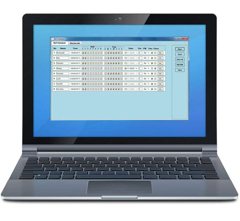 Supercharge Your Facilities With This IP PA System Controller And Network Audio Message Generator That Knocks Out Break Time Alarms Routine Reminders And Emergency Pagers With Zero Drama No Sweat Setup displayed on a laptop screen.