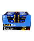 Multi Surface Painter Tape With Edge Lock For Sharp Lines, 1.88 Inch By 60 Yard, 12 Rolls In Blue package front view