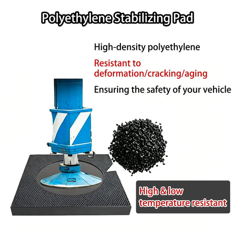 Ultra Tough Anti Sink Leveling Blocks Built Like A Tank Hdpe Jack Pads With Sturdy Carry Handles To Square Up Rv Campers And Trailers On Gritty Mud Or Loose Sand