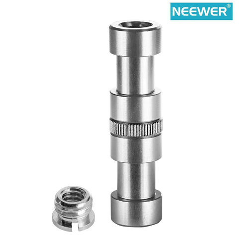 Knockout 15 Piece Screw Adapter Set Featuring Slick 1/4 To 3/8 Thread Converters For Dslr Cameras Tripods And Camera Cages showing a metal thread adapter.
