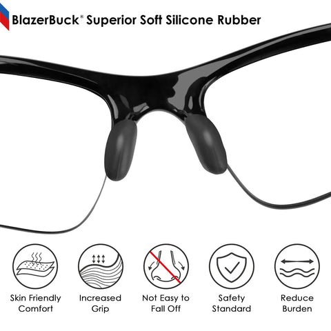 Replacement Nose Pads For Oakley Flak Jacket XLJ Flak Two Point Zero XL And Half Jacket Sunglasses Black Soft Cushions For Comfort Non Slip Grip Easy Install Durable Fit
