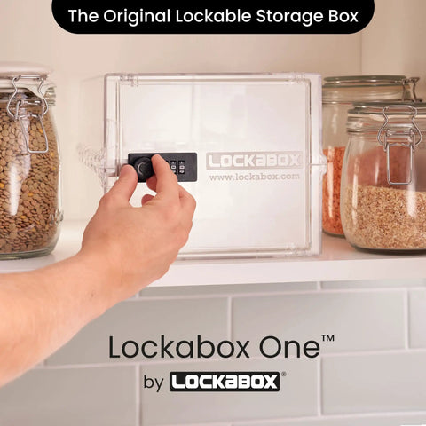 Premium Lock Box With Three-Digit Combination For Food, Meds And Home Safety, Built Tough With Shatter-Resistant Polycarbonate, BPA-Free