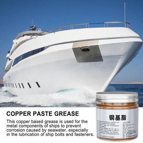Copper thread anti seize lubricant for cars and trucks, high temp automotive grease for brake bolts, 100g jar