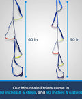Four Step Nylon Aider Ladder With Tubular Webbing For Tree Work Rock Climbing Bouldering Rescue Hunting And Firefighter Gear