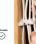3M S I 1 Cable Stacker Pack Of 25 securing multiple cables to wood framing with durable reclaimed plastic construction.