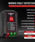 Two Part Circuit Breaker Finder Kit With Lcd Screen And Gfci Outlet Tester To Nail The Fuse Box Identification Without Breaking A Sweat And Test Wiring Fast, showing GFCI outlet tester with wiring fault detection.