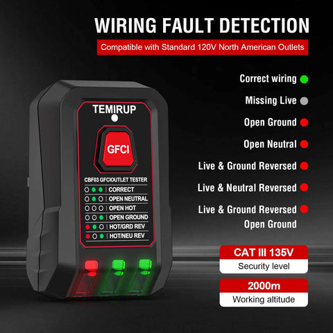 Two Part Circuit Breaker Finder Kit With Lcd Screen And Gfci Outlet Tester To Nail The Fuse Box Identification Without Breaking A Sweat And Test Wiring Fast, showing GFCI outlet tester with wiring fault detection.