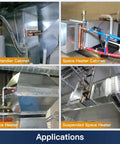 16x17 Water To Air Heat Exchanger with 1 Inch Copper Ports in various heating and cooling applications