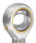 Spherical Rod End Bearing 20mm Bore M20x1.5 Right Hand Male Thread Connector, Self Lubricated Joint, 14 Degree Misalignment, Built Tough With 45 Steel Body And Hardened Ball, Great For Hydraulic Cylinders And Heavy Machinery, front view
