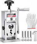 Manual Wire Stripping Machine 0.06 To 1 Inch Drill Powered Or Hand Crank Copper Wire Stripper With Adjustable Blade, gloves, bolts