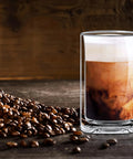 Hella Clear Double Wall Highball Glasses Set Of 2 Badass 13 Oz Thermal Insulated Drinkware for coffee with beans.