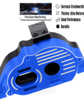 Navy blue RC Gearbox Slipper Clutch Upgrade Kit With 54T Spur Gear And Transmission Cover featuring precision machining