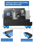 Amarite Industrial Fixed Machinery Skates Moving Heavy Equipment 5500 Lbs Capacity with nylon rollers under a machine.