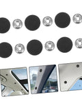 Automotive Headliner Repair Kit With Black Snap Rivets, 12-Set Ceiling Fabric Fixers For Cars, Easy DIY Install To Fix Sagging Roof Cloth