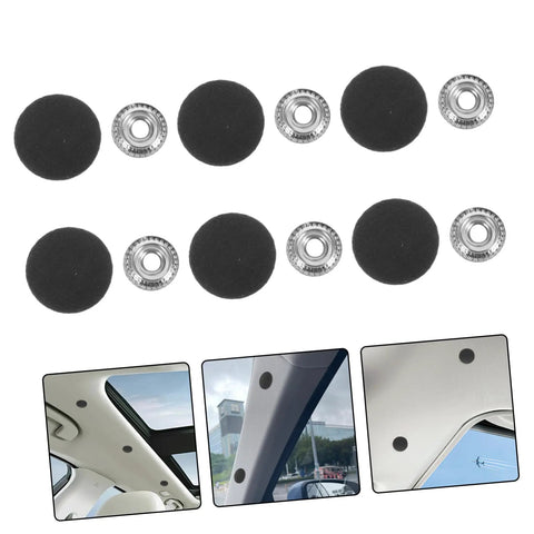 Automotive Headliner Repair Kit With Black Snap Rivets, 12-Set Ceiling Fabric Fixers For Cars, Easy DIY Install To Fix Sagging Roof Cloth