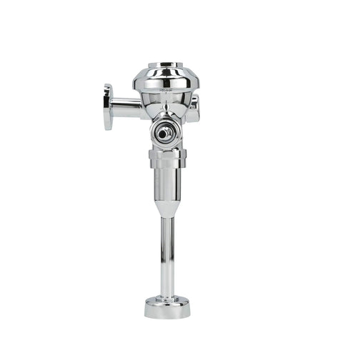 AquaVantage AV Exposed Manual Diaphragm Flush Valve 1.0 GPF Chrome With ADA Handle, High Flow Vacuum Breaker, durable chrome finish