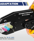 340 Piece Heat Shrink Wire Connector Set With 9 Inch Crimping Tool And Organizer Marine Grade Waterproof Butt Connectors For 26-10 AWG
