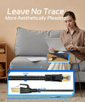 Cat 8 Ethernet Cable 15 Foot Braided High Speed Network Cable With RJ45 Connector shown with user on sofa