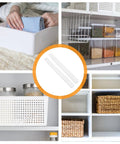 Heavy Duty Drawer Slides 2 Pack Smooth Operation White Plastic Rails for Wardrobe and Cabinet Easy DIY Installation Durable Drawer Guides