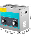 Best Compact 2 Liters Ultrasonic Cleaner With Heater For Jewelry Glasses And Small Parts High Efficiency Four Zero KHz Deep Cleaning Powerhouse - 2L Stainless Steel Cleaner