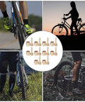 Cyclists and silhouette images with a center display of a 10 Piece Copper Alloy CNC Machined Bike Hydraulic Brake Hose Kit With Olive Connectors.