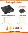Package contents for USB Powered 1 64 Diecast Car Drift Pad With Spinning Track Adjustable Speed And Direction Magnetic Under Car Pad
