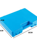 Blue storage case for 17 Piece SDS Plus Rotary Hammer Drill Bits And Chisels Set For Concrete Masonry With Storage Case