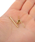8 Pack Hair Clip Spring Replacement showing golden steel spring parts in a hand for DIY hair accessories and crafting projects