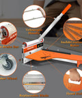 Laminate And Vinyl Floor Cutter 13 Inch With Wheel, One Step Angle And Length Cut for Laminate, Engineered Wood, LVP, VCT, SPC, WPC