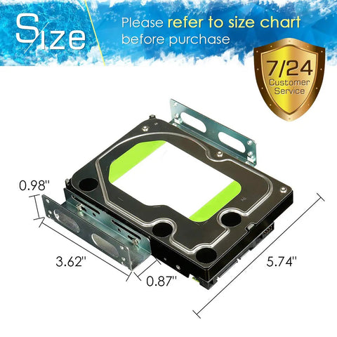Built Like A Tank 3.5 To 5.25 Inch Drive Bay Adapter For Hdd And Ssd Storage Straight Up Transforms Your Pc Setup With This Metal Mounting Bracket Gonna Fit Perfect Inside Your Rig And Level Up Every Build