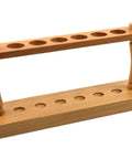 Pro Grade Wooden Test Tube Rack Holds Six Tubes Up To 22 Mm, 9.75 Inch Wide Vertical Lab Stand With Premium Polished Wood Construction