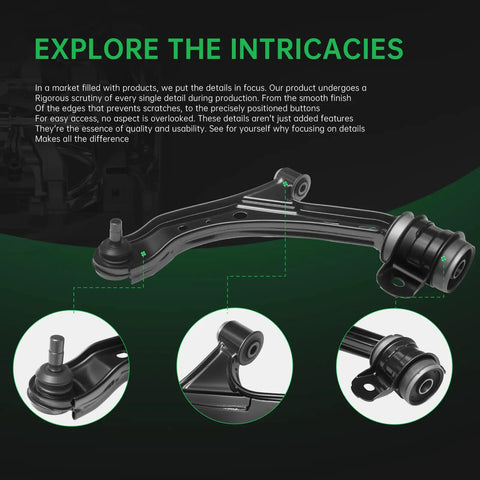 Front End Suspension Kit For 2005 2010 Ford Mustang GT And Base Not For Bullitt Shelby Boss Includes 2 Front Lower Control Arms