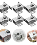 Bead Roller Cabinet Latch 12 Pack Double Roller Door Catch Spring Loaded Galvanized Low Profile Catch for cupboard and furniture